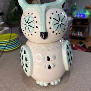 Ceramic Owl Cookie Jar